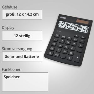 Produktbild für Taschenrechner DESQ New Generation Compact 3010009, schwarz
