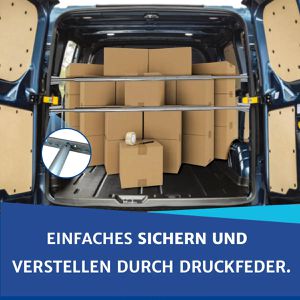 Produktbild für Rundsperrbalken NTG LS8504 Aluminium, gefedert mit Kombizapfen