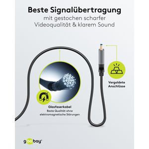 Produktbild für HDMI-Kabel Goobay 76276, HDMI 2.1, vergoldete Stecker