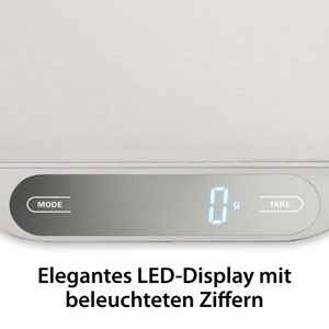 Produktbild für Küchenwaage ADE Ladina, KE1601, mit Tara-Funktion, Teilung 1 g