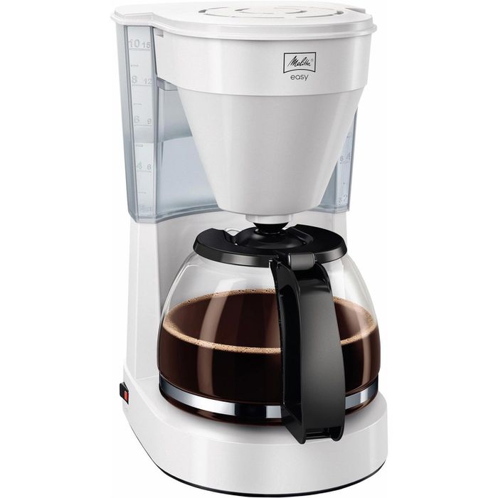 Melitta Kaffeemaschine 1023-01, Easy II, bis 10 Tassen, 1,25 Liter, weiß,  mit Glaskanne – Böttcher AG