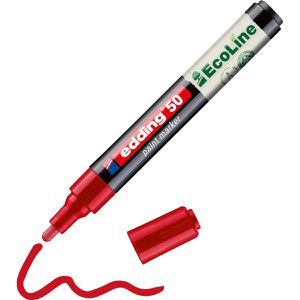 Lackmarker Edding 50 wasserfest & permanent, rot