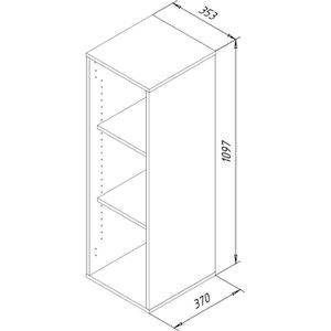 Produktbild für Aktenregal VCM Lona I XL, 917845, Holz