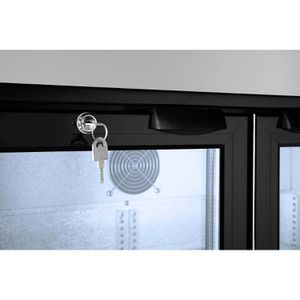 Produktbild für Getränkekühlschrank Arktic 235829, mit Glastür, abschließbar