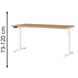 Produktbild für Schreibtisch Germania Mailand, 7908-552, eiche / weiß