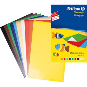 Buntpapier Pelikan 232 M/10, glänzend, 18,5 x 30 cm