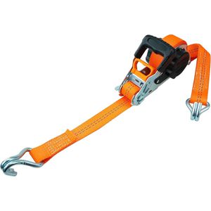 Spanngurt Petex 43197235, orange, mit Spitzhaken & Ratsche