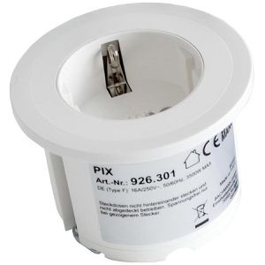 Produktbild für Einbausteckdose Bachmann 926.301 Pix, mit 2 m Kabel