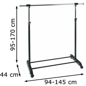 Produktbild für Garderobenständer Haku-Möbel Paddy 1, schwarz