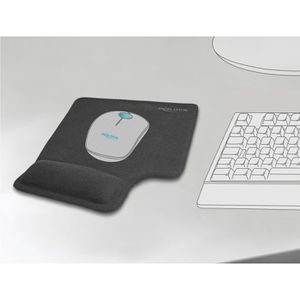 Produktbild für Mauspad DeLock ergonomisch, 12111, schwarz