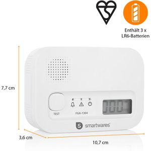 Produktbild für CO-Melder Smartwares FGA-13041, mit Batterie