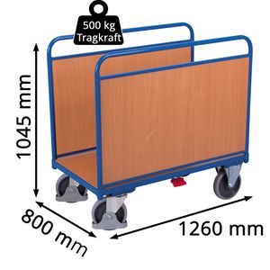 Produktbild für Transportwagen VARIOfit Längswandwagen, sw-800.200
