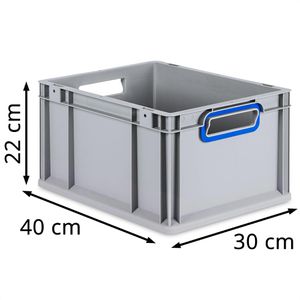Produktbild für Eurobox Allit ProfiPlus EuroBox 422, grau, 19,4 Liter