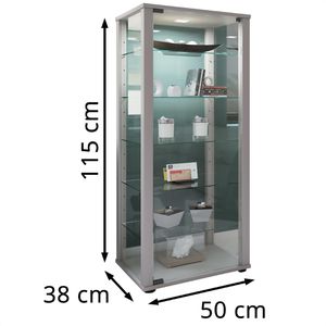 Produktbild für Glasvitrine VCM Kavisa L, stehend