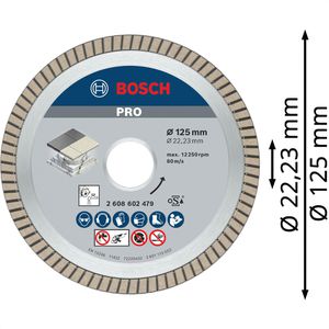 Produktbild für Trennscheibe Bosch PRO Ceramic, 2608602479