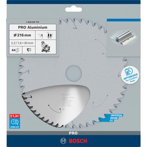 Produktbild für Kreissägeblatt Bosch PRO Aluminium, 2608837776