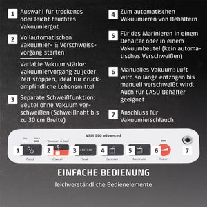 Produktbild für Vakuumiergerät Caso VRH 590 advanced, bis 30 cm