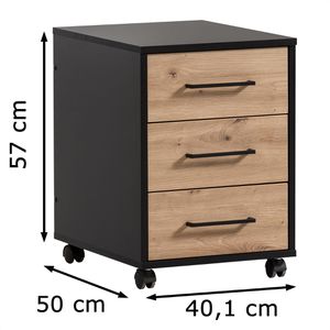 Produktbild für Rollcontainer Möbelpartner Aino, aus Holz, artisan eiche