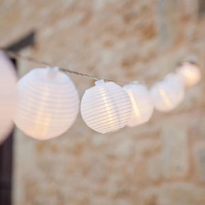 Produktbild für Lichterkette lights4fun Lampion, 20LED innen+außen