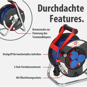 Produktbild für Kabeltrommel Brennenstuhl Garant Bremaxx, für außen IP44