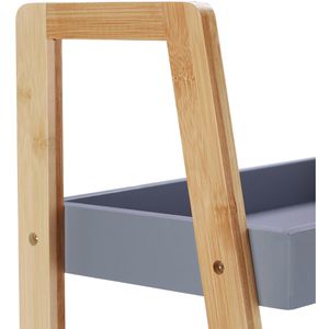 Produktbild für Badregal Relaxdays 10022215, aus Bambus, braun / grau