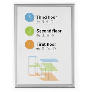 Produktbild für Klapprahmen Durable 500823, 25 mm Profil, DIN A2