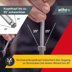 Produktbild für Sechskantschlüssel Wiha 369RH9, 37351