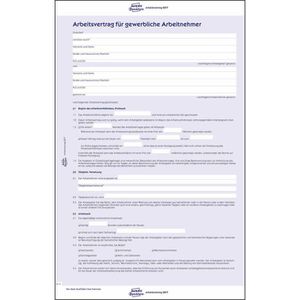 Produktbild für Arbeitsvertrag Zweckform 2877, A4