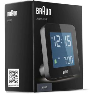 Produktbild für Wecker Braun BC09B DCF schwarz, digital