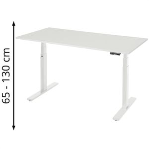 Schreibtisch Rau adlatus 100, lichtgrau / lichtgrau
