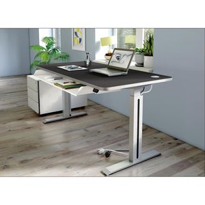 Produktbild für Schreibtisch Kerkmann Move 1 Style, anthrazit / silber