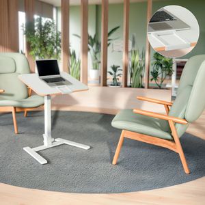 Produktbild für Schreibtisch Leitz Ergo 65880001, weiß / weiß, klappbar