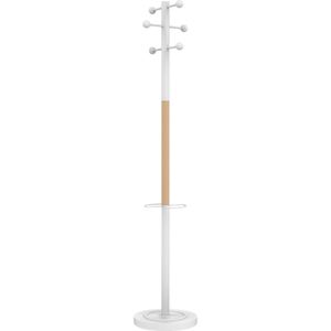 Garderobenständer Unilux Access, weiß / buche