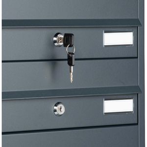 Produktbild für Briefkasten SafePost ScanPro BDL912, 2-fach, anthrazit, Stahl