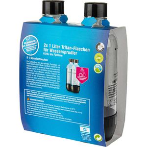 Produktbild für Sprudelflasche Sodastream Classic DuoPack, schwarz