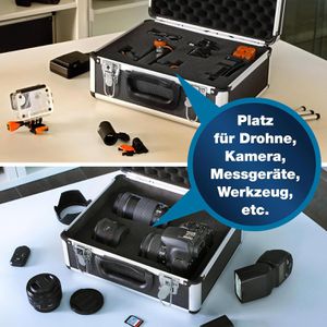 Produktbild für Transportkoffer PeakTech P 7300, abschließbar, aus Aluminium