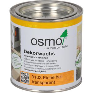 Produktbild für Holzlasur Osmo Dekorwachs transparent, 0,375l