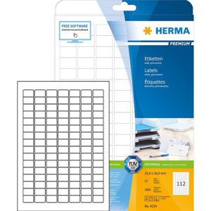 Produktbild für Universaletiketten Herma 4334 Premium, weiß