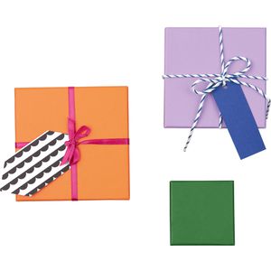 Produktbild für Geschenkbox Folia 3109, Pappboxen Rainbow, farbig sortiert