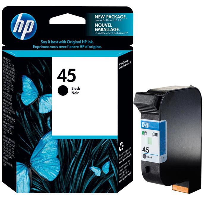 HP 45 schwarz Original Druckerpatrone 51645AE Tintenpatrone - Böttcher AG