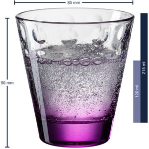 Produktbild für Trinkgläser Leonardo Optic Boden 025922 farbig
