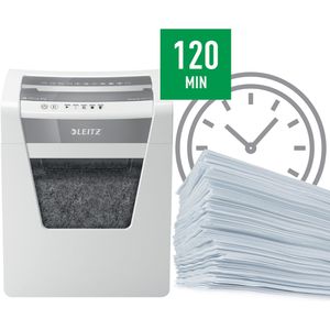 Produktbild für Aktenvernichter Leitz 8003 IQ Office P4, weiß