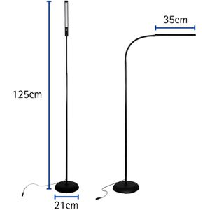 Produktbild für Stehlampe Maul Maulpirro LED, schwarz, 125 cm