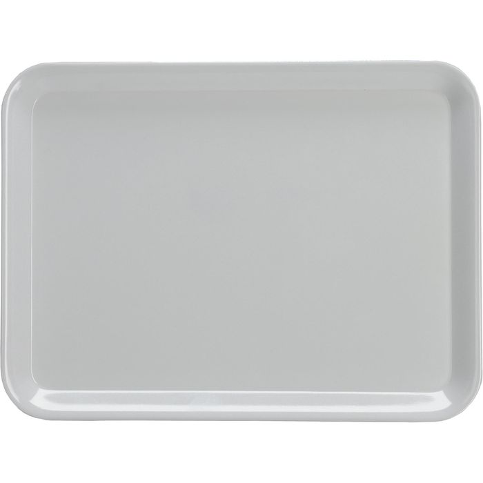 Zeller Tablett 26697, 43,5 x 32,5 cm, Kunststoff, grau, eckig – Böttcher AG