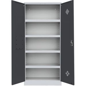 Umweltschrank Lüllmann 566258, grau / anthrazit