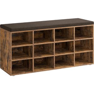 Schuhbank Vasagle LHS012B01, vintage braun, aus Holz