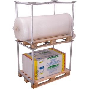 Produktbild für Palettenaufsatz VARIOfit Typ 65, vpa-080.006, verzinkter Stahl