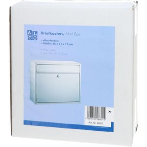 Produktbild für Briefkasten Alco 8601, silber, aus Stahl