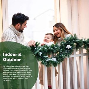Produktbild für Weihnachtsgirlande TK-Gruppe 598247, grün, für innen und außen