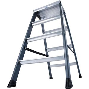 Produktbild für Stehleiter Krause Monto Sepro D, 125811, beidseitig begehbar